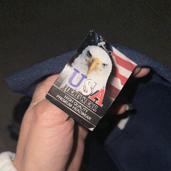 Navy 'Back the Blue' Patriotic Cap - Picture 2 of 4